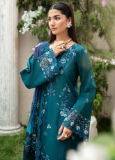 Riwayat By Ramsha Embroidered Lawn 3 Piece Unstitched Suit RM25RV10 D-Y-1002